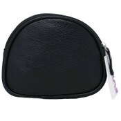 Wholesale - BLACK ZIP TOP DOME COSMETIC BAG, UPC: 760236658092